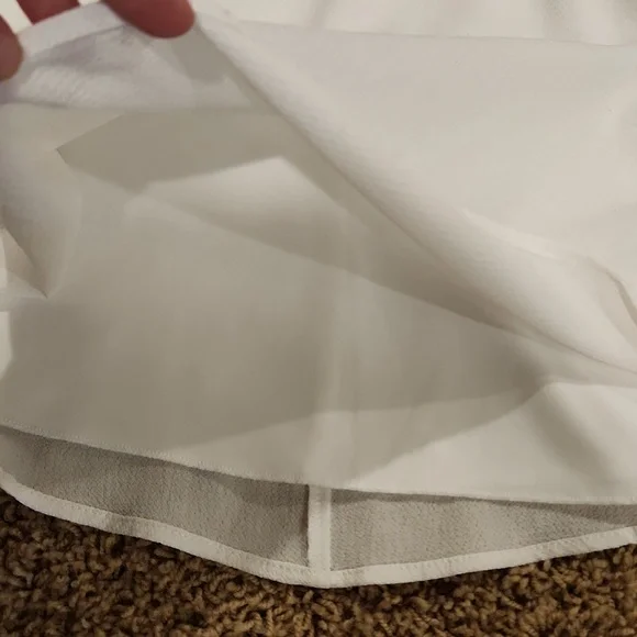 White with floral applications summer or homecoming dress. Size 1/2 - Picture 16 of 16